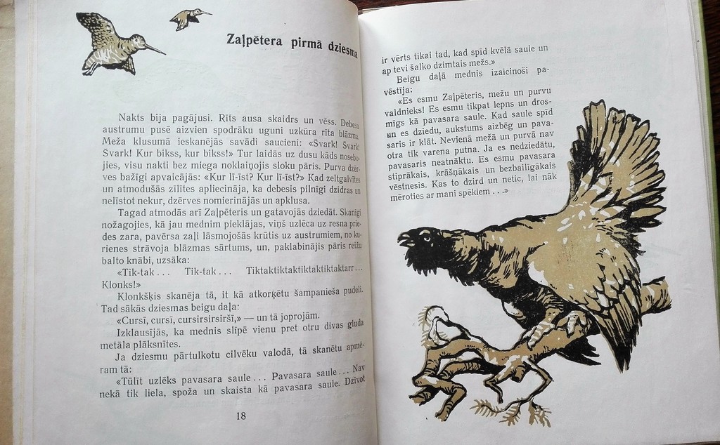 Četras latviešu autoru bērnu grāmatas, 34 cm x 22 cm
