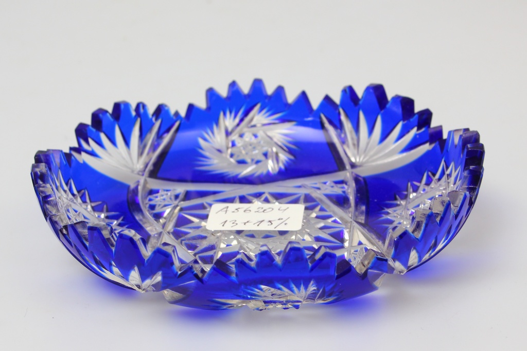 Blue crystal bowl