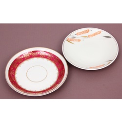 Two porcelain plates
