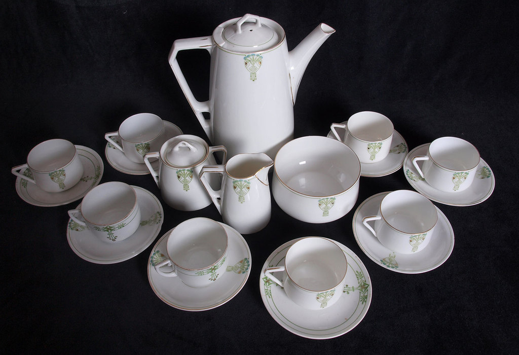 Porcelain set for eight persons