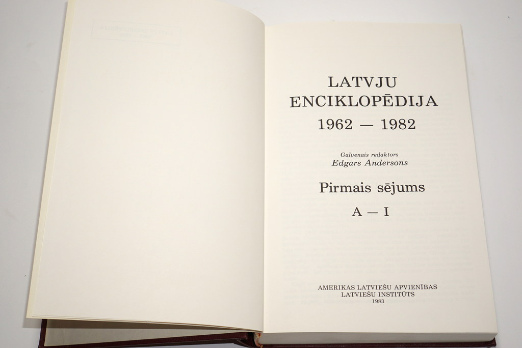 Latvju enciklopēdija 1-5 sējums