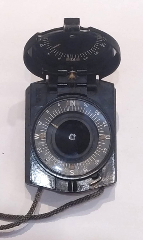 Luftwaffe military tape measure and compass