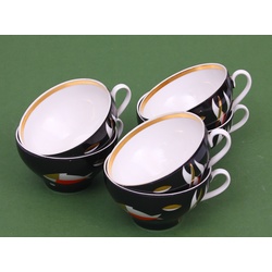 Art-deco style cups (6 pcs.)
