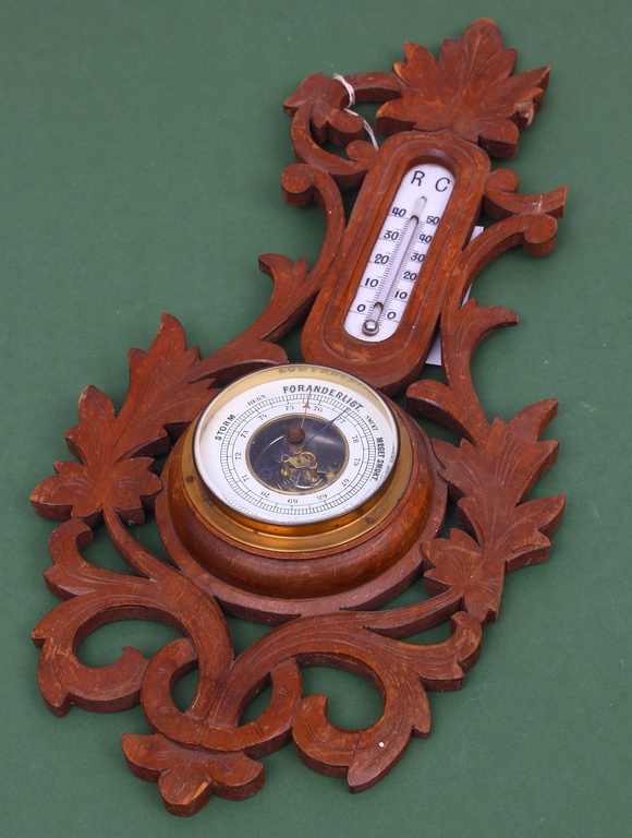 Foranderlight barometer and thermometer