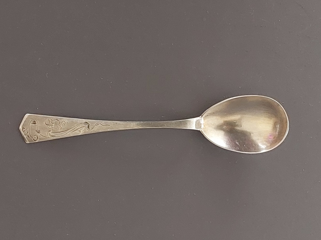 Silver tea spoon, test 875.20 gr