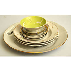 Various porcelain serving dishes (10 pcs)