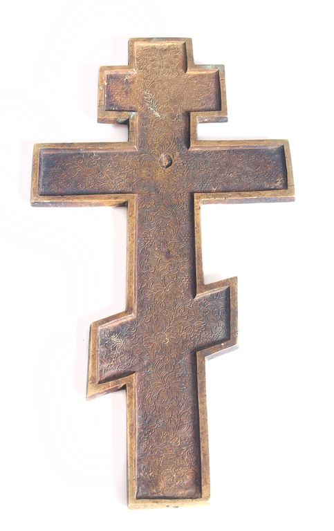 Бронзовый крест-икона