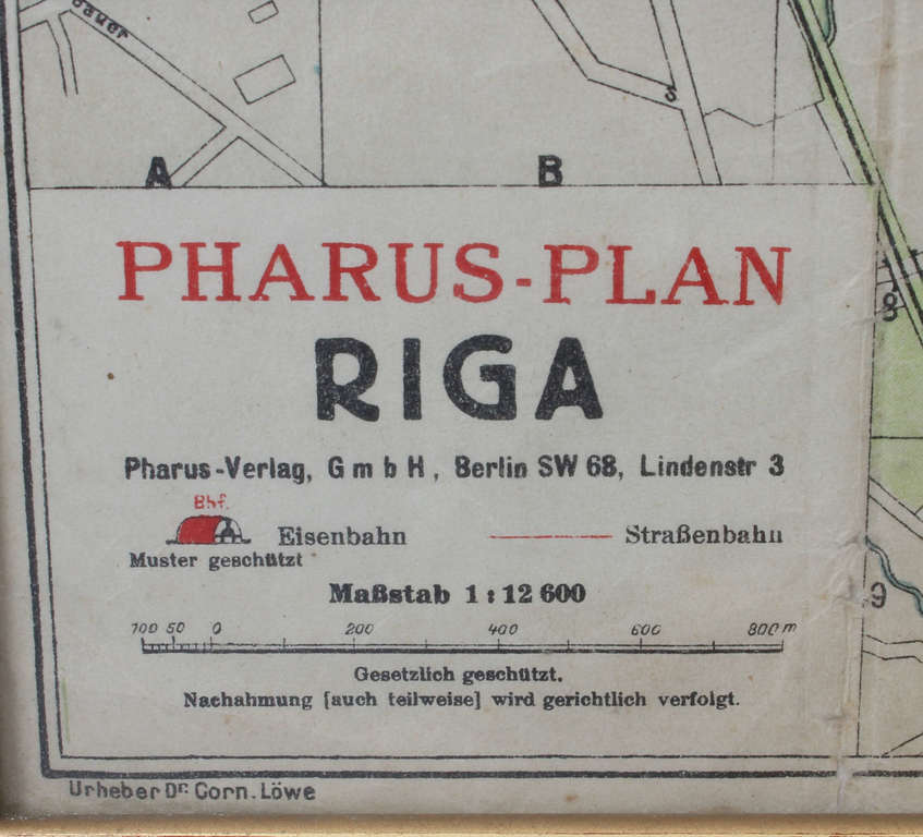 Ierāmēts Rīgas plāns