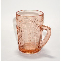 Colored glass mug