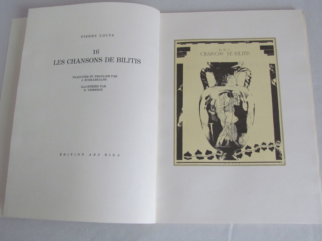 S. Vidbergs, Bilitis songs, in French.