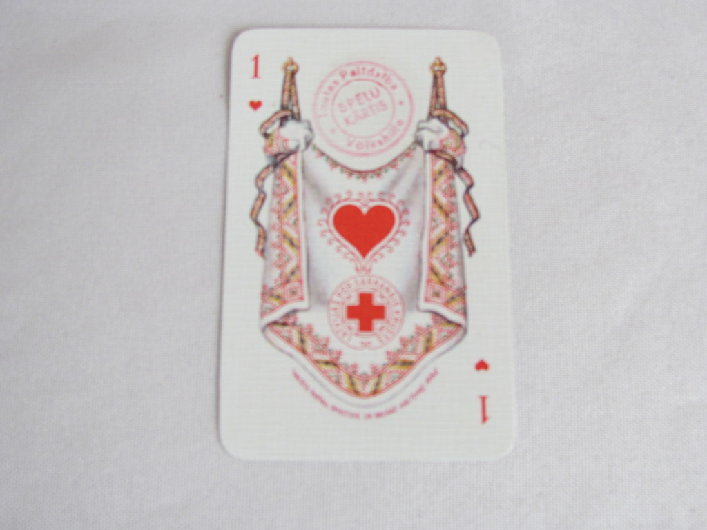 Playing cards, Latvian SSR Red Cross.