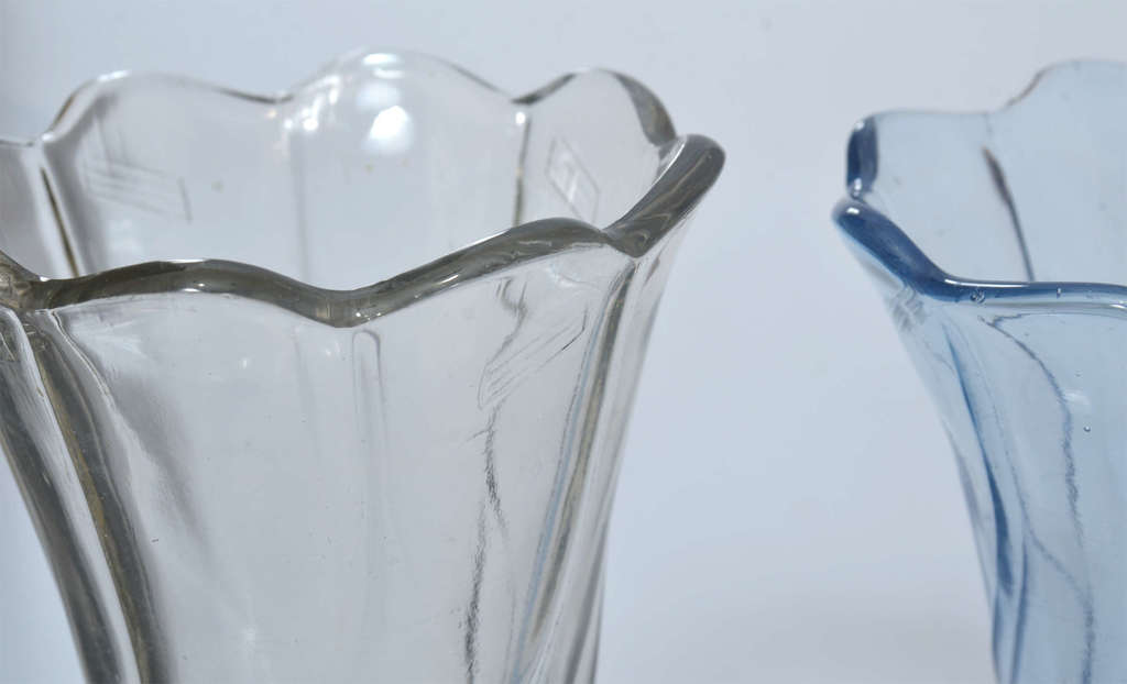 Pair of Ilguciems glass vases.