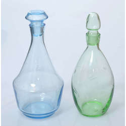 Uranium style colored decanters