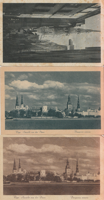9 postcards - views of Riga, Old Riga