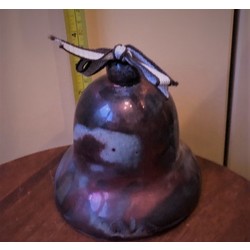 Glazed ceramic bell, Handicraft, 20th cent.