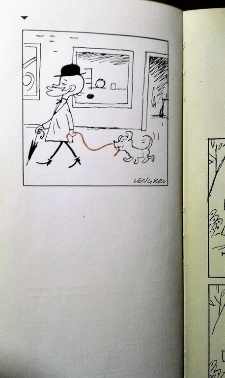 Комикс - Профессор Филутек и его собака Ленгрен, 1964, Варшава , 24 x 10 cm