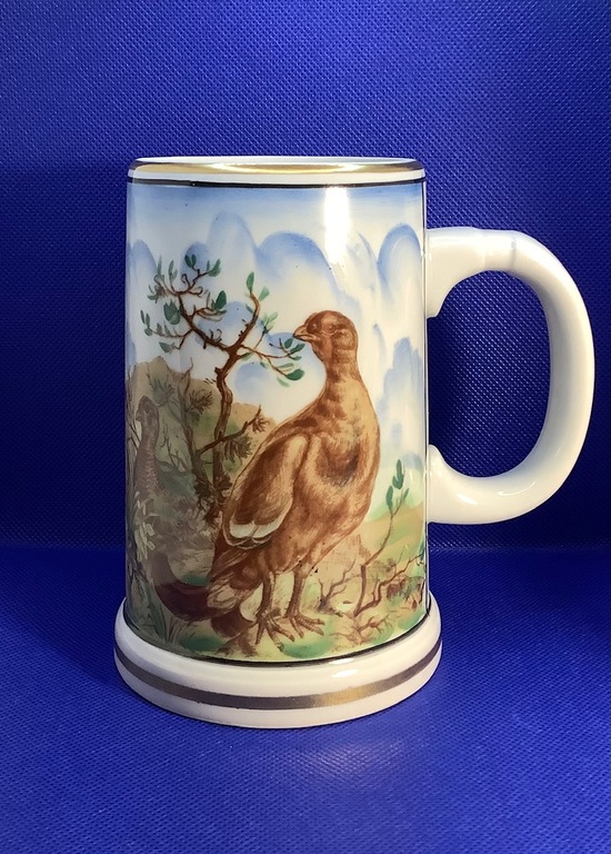 Large beer mug with hunting pattern PARTOWAGE LICHTE Germany