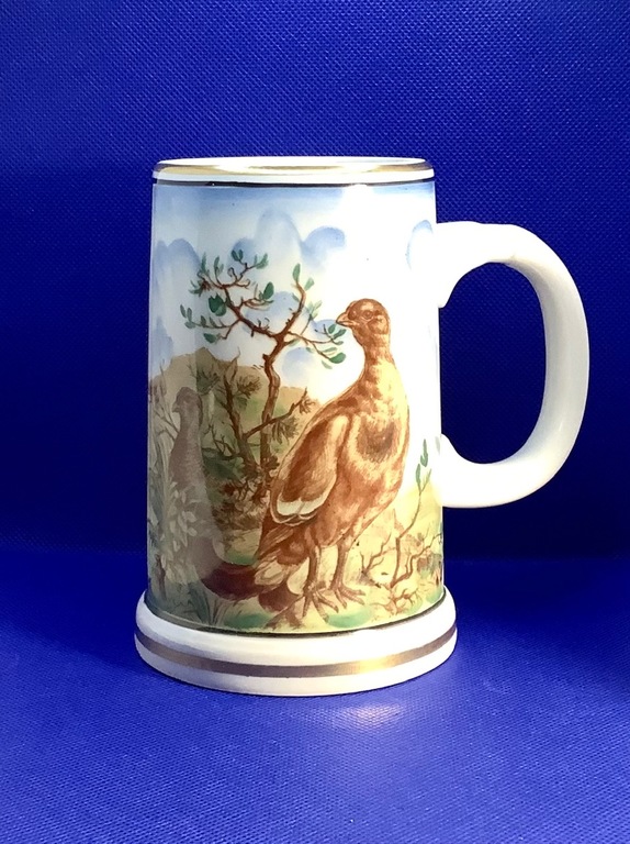 Large beer mug with hunting pattern PARTOWAGE LICHTE Germany