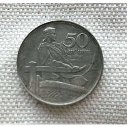 Монета 50 центов, 1922 год, Латвия