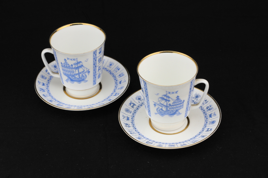 Cups with saucers