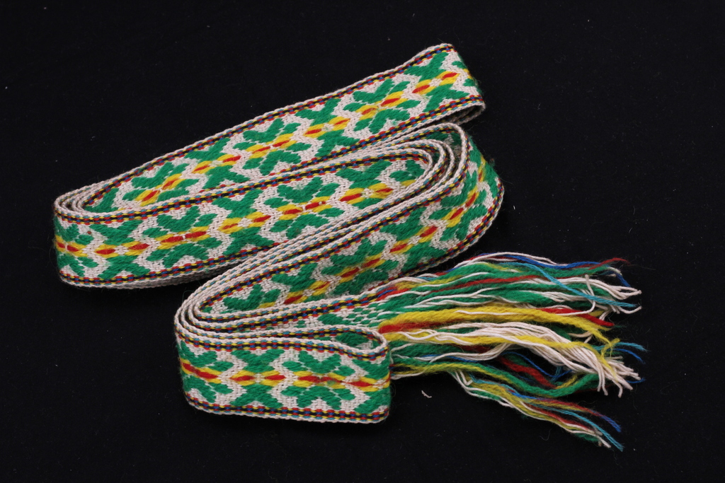 Folk belt, garters and hair bands