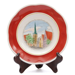 Painted porcelain plate 