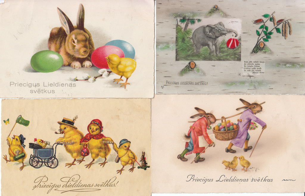 10 postcards - Easter