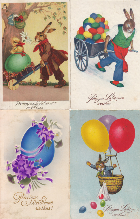 12 postcards - Easter