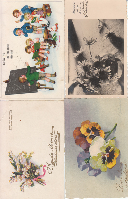 7 postcards - Happy Birthday, Happy Birthday