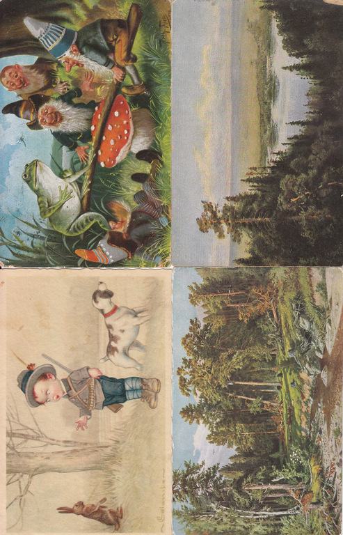8 postcards