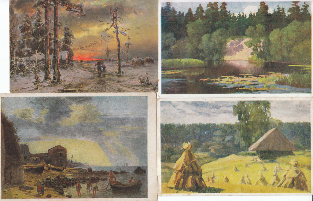 8 postcards