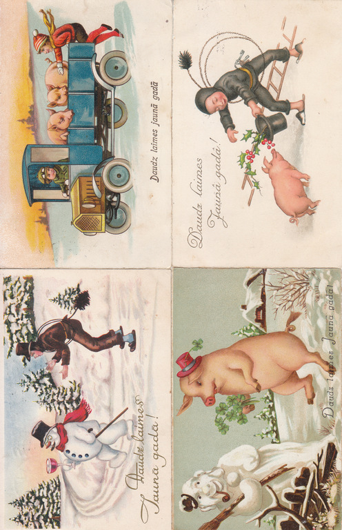 10 postcards - Happy New Year