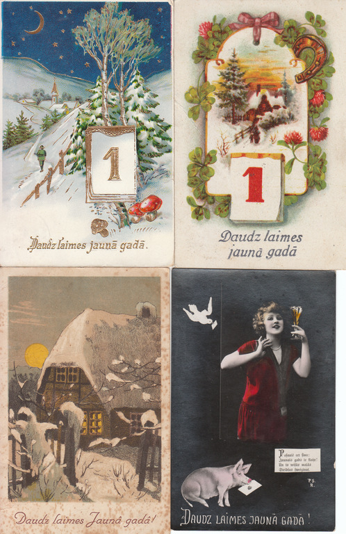 10 postcards - Happy New Year