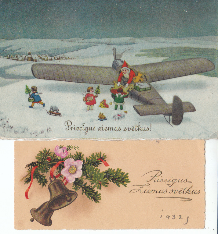 9 postcards - Merry Christmas