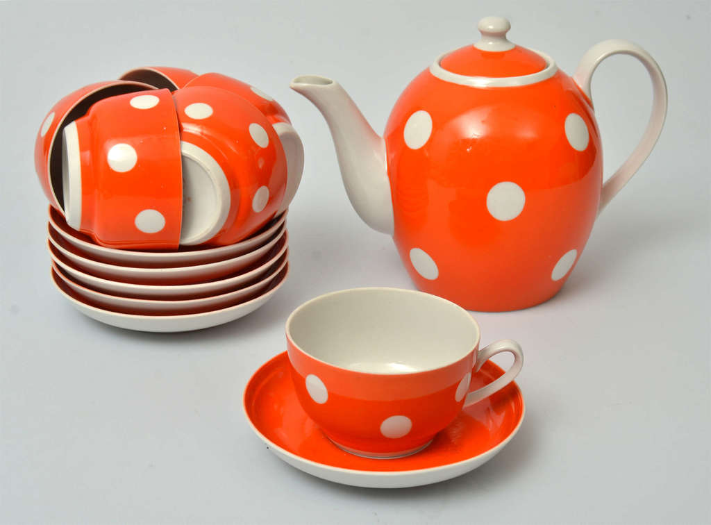 Riga porcelain factory set for 6 people