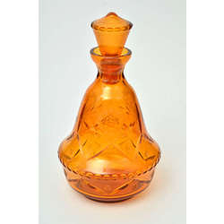 Colorful glass decanter