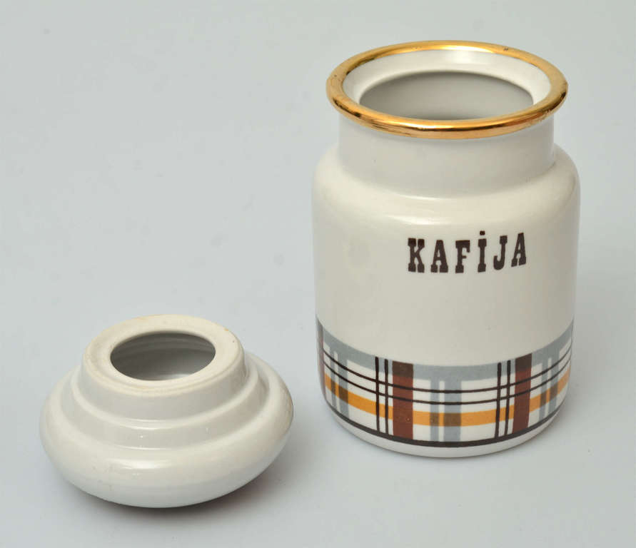 Porcelain coffee container