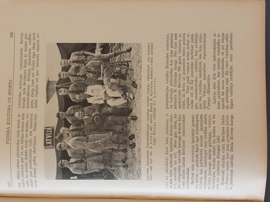 Fiziska kultūra un sports 4 gb. 1937 g.Nr 7,8. 1938 g.Nr.1,3
