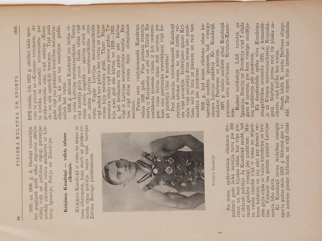 Fiziska kultūra un sports 4 gb. 1937 g.Nr 7,8. 1938 g.Nr.1,3