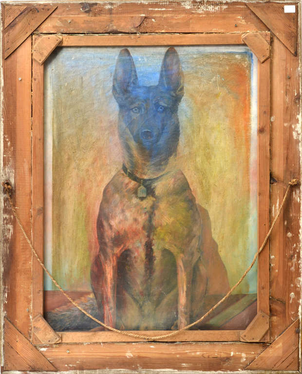 Abpusēja glezna Zveja un suns