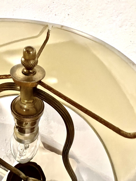 Table lamp. Japan. Bronze