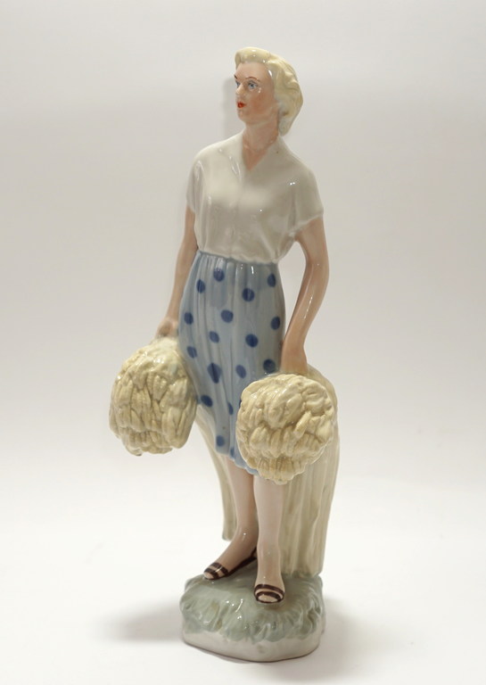 Porcelain figure ''Collective farmer''