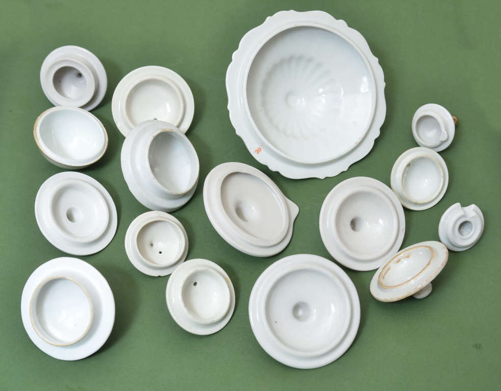Porcelain dish lids / Service parts (Rubens, Lauma, etc.)