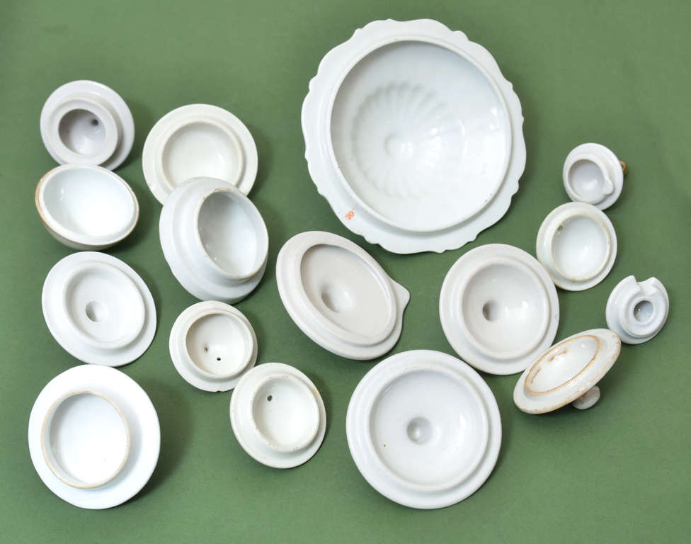 Porcelain dish lids / Service parts (Rubens, Lauma, etc.)