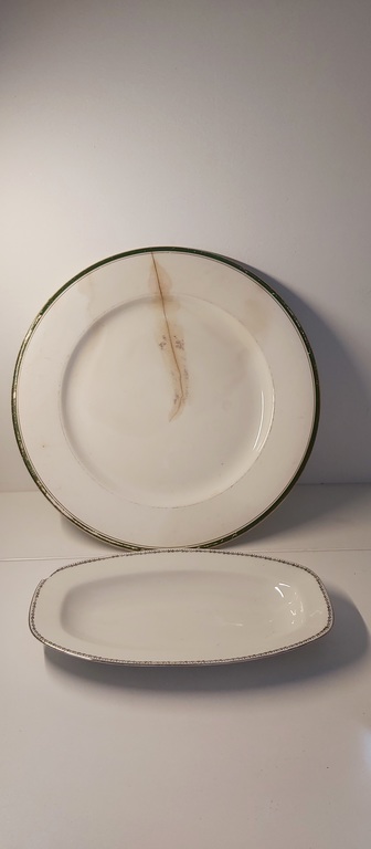 Serving plates. Kuznetsov factory. Porcelain.