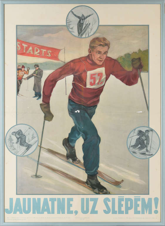 Poster ''Jaunatne uz slēpēm''