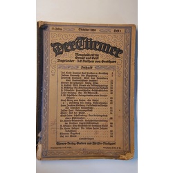 Дер Тюрмер. Monatsschrift für Gemüt und Geist. Октябрьское издание 1920 года. 1 том. Ежемесячный выпуск для ума и духа.