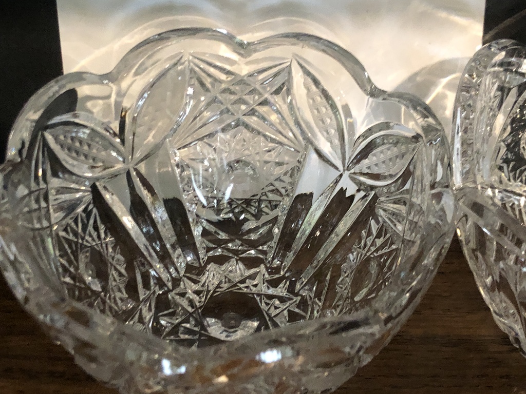Crystal bowl set