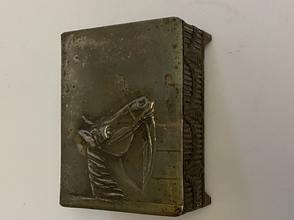 Art Nouveau metal chests (2 pcs)