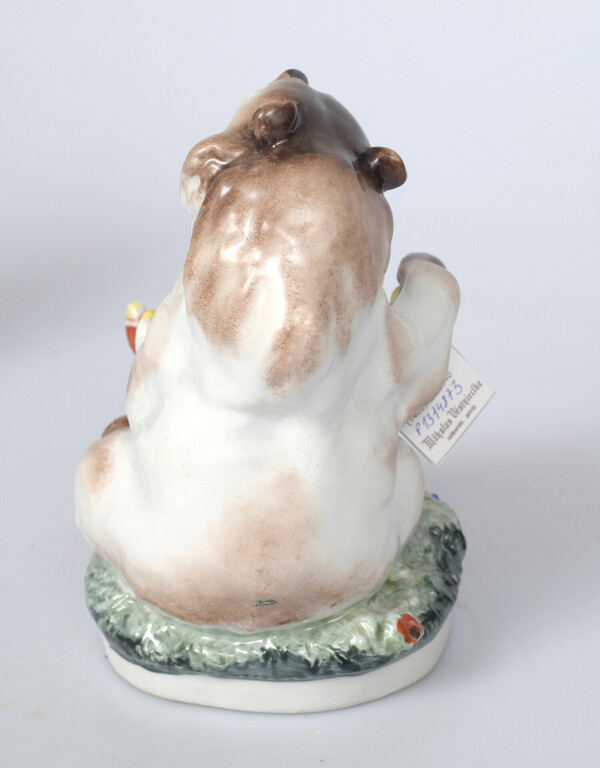 Porcelain figure ''Bear with the cradle''
